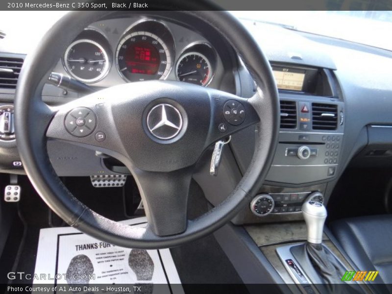 Black / Black 2010 Mercedes-Benz C 350 Sport