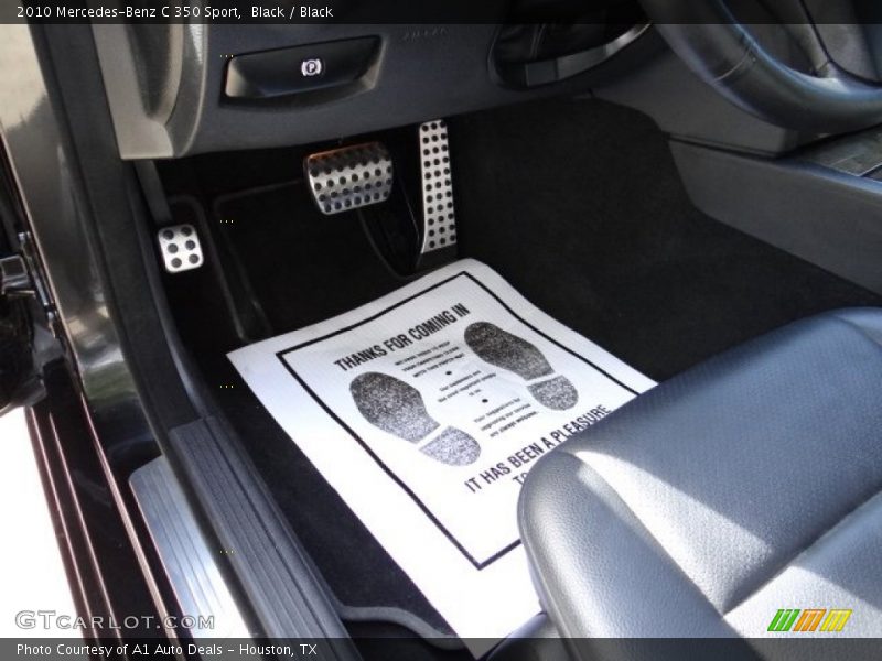 Black / Black 2010 Mercedes-Benz C 350 Sport
