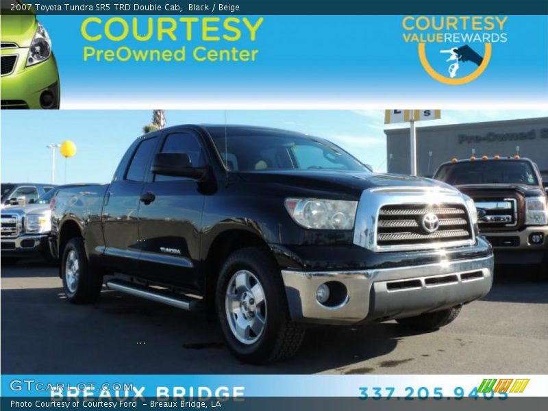 Black / Beige 2007 Toyota Tundra SR5 TRD Double Cab