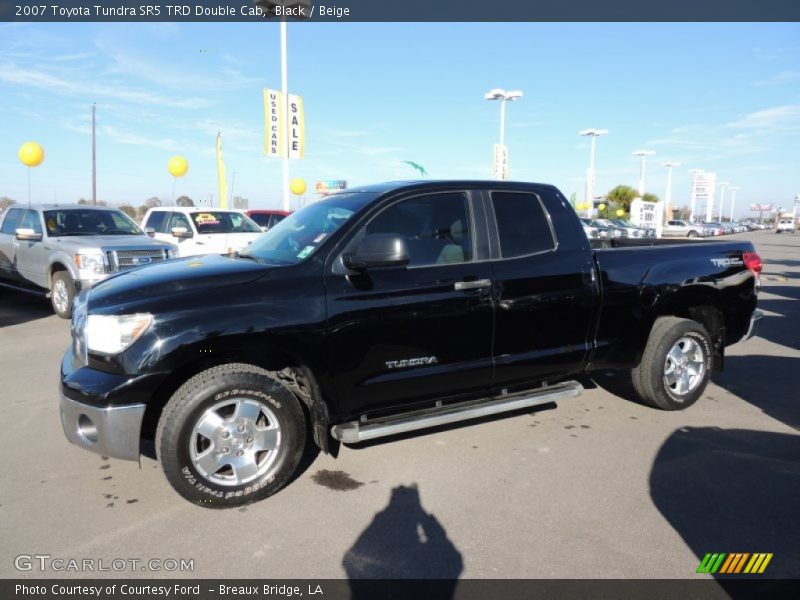 Black / Beige 2007 Toyota Tundra SR5 TRD Double Cab