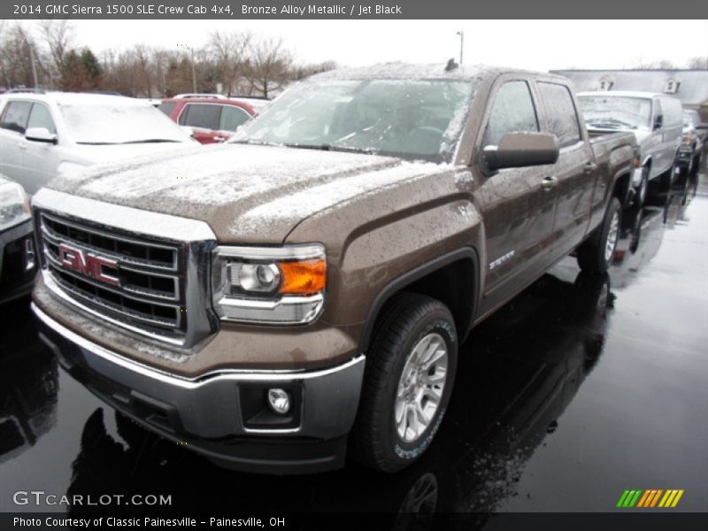 Bronze Alloy Metallic / Jet Black 2014 GMC Sierra 1500 SLE Crew Cab 4x4