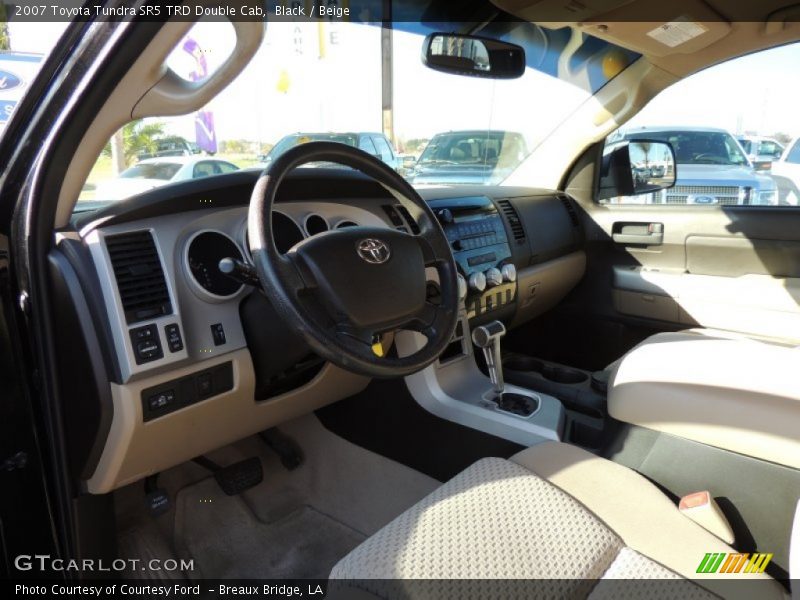 Black / Beige 2007 Toyota Tundra SR5 TRD Double Cab