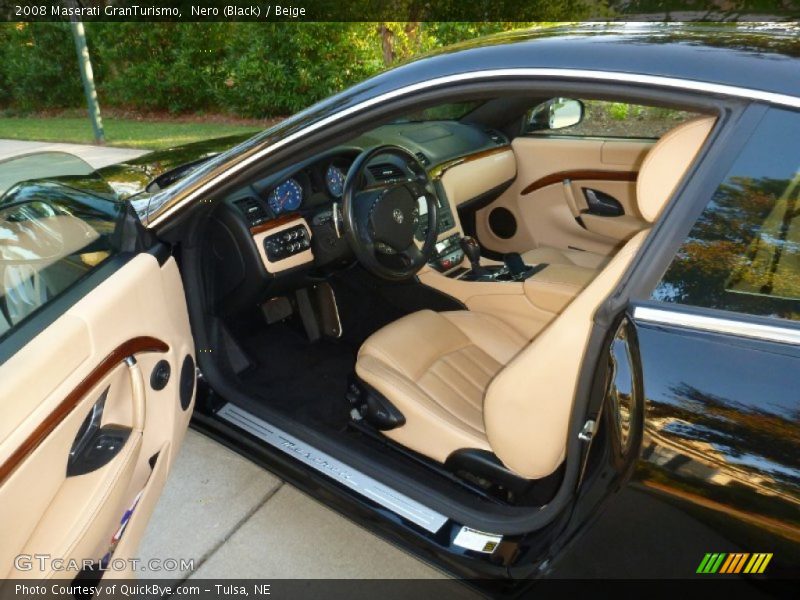 Nero (Black) / Beige 2008 Maserati GranTurismo