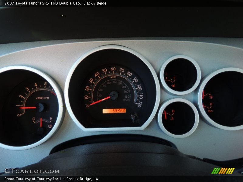 Black / Beige 2007 Toyota Tundra SR5 TRD Double Cab