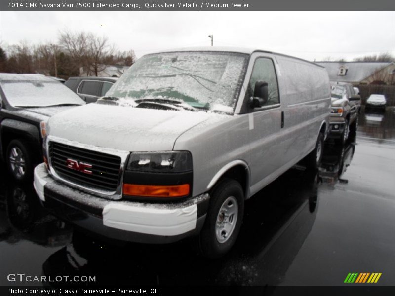 Quicksilver Metallic / Medium Pewter 2014 GMC Savana Van 2500 Extended Cargo