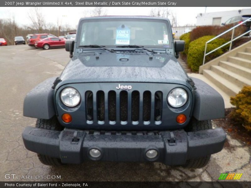 Steel Blue Metallic / Dark Slate Gray/Medium Slate Gray 2007 Jeep Wrangler Unlimited X 4x4