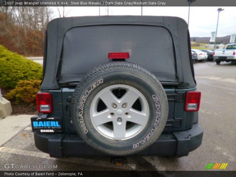 Steel Blue Metallic / Dark Slate Gray/Medium Slate Gray 2007 Jeep Wrangler Unlimited X 4x4