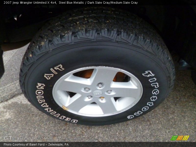 Steel Blue Metallic / Dark Slate Gray/Medium Slate Gray 2007 Jeep Wrangler Unlimited X 4x4