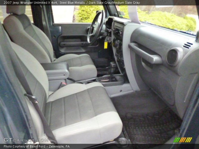 Steel Blue Metallic / Dark Slate Gray/Medium Slate Gray 2007 Jeep Wrangler Unlimited X 4x4