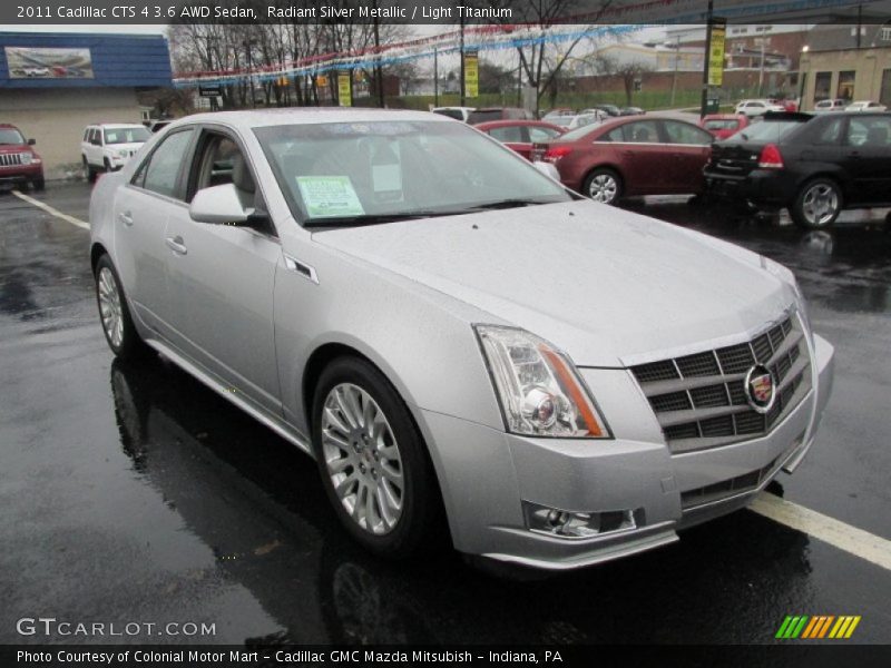 Radiant Silver Metallic / Light Titanium 2011 Cadillac CTS 4 3.6 AWD Sedan