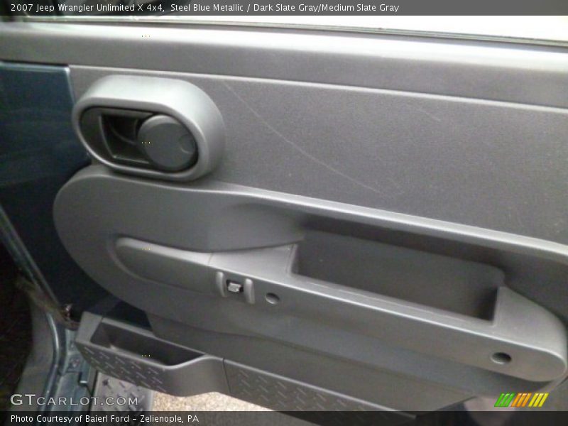 Steel Blue Metallic / Dark Slate Gray/Medium Slate Gray 2007 Jeep Wrangler Unlimited X 4x4