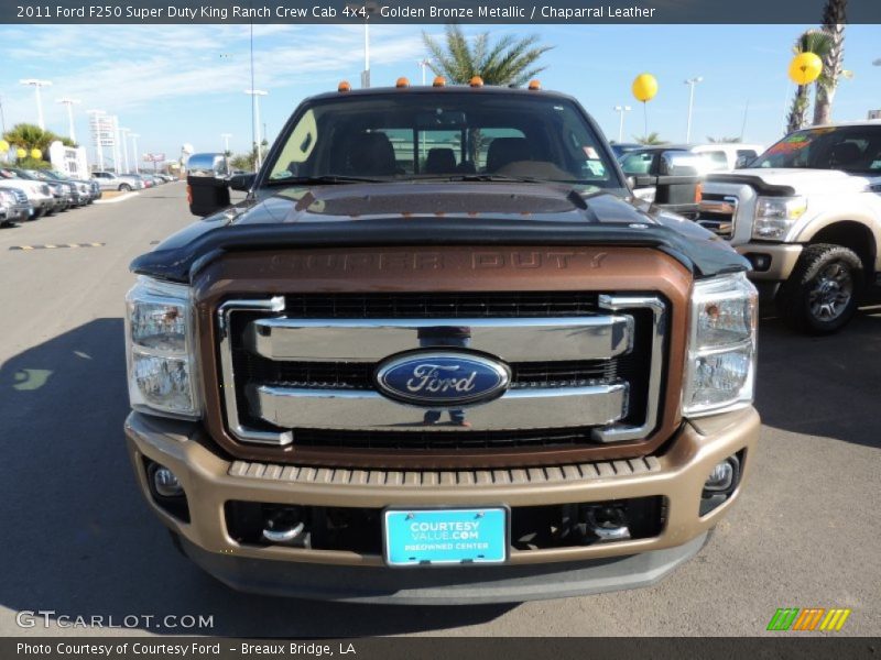 Golden Bronze Metallic / Chaparral Leather 2011 Ford F250 Super Duty King Ranch Crew Cab 4x4