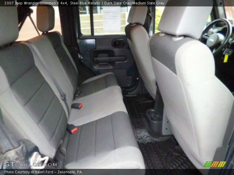 Steel Blue Metallic / Dark Slate Gray/Medium Slate Gray 2007 Jeep Wrangler Unlimited X 4x4