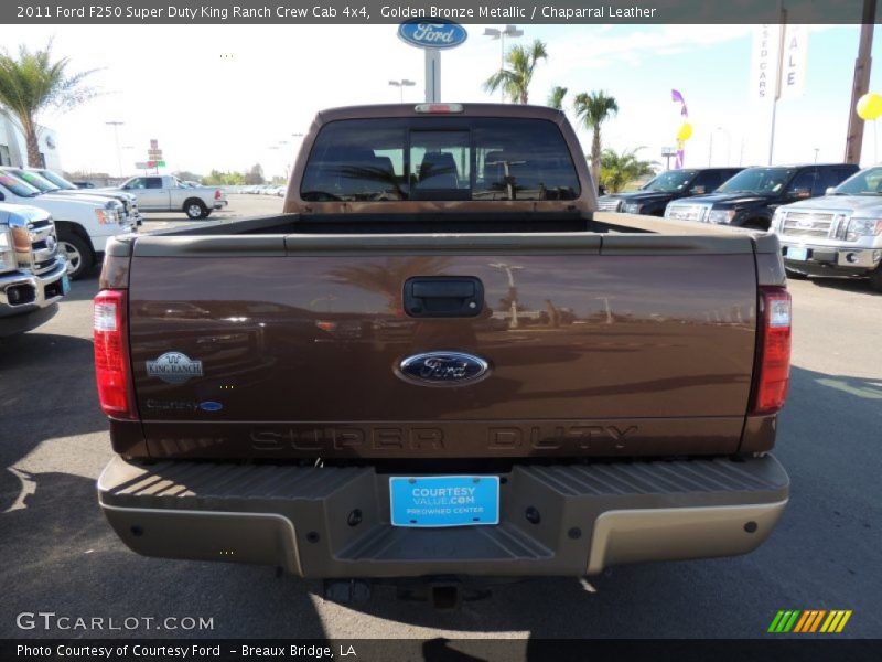Golden Bronze Metallic / Chaparral Leather 2011 Ford F250 Super Duty King Ranch Crew Cab 4x4