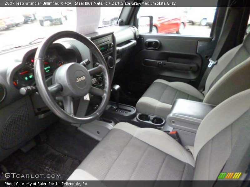 Steel Blue Metallic / Dark Slate Gray/Medium Slate Gray 2007 Jeep Wrangler Unlimited X 4x4