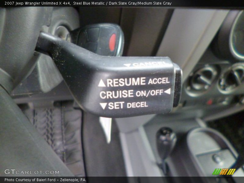 Steel Blue Metallic / Dark Slate Gray/Medium Slate Gray 2007 Jeep Wrangler Unlimited X 4x4