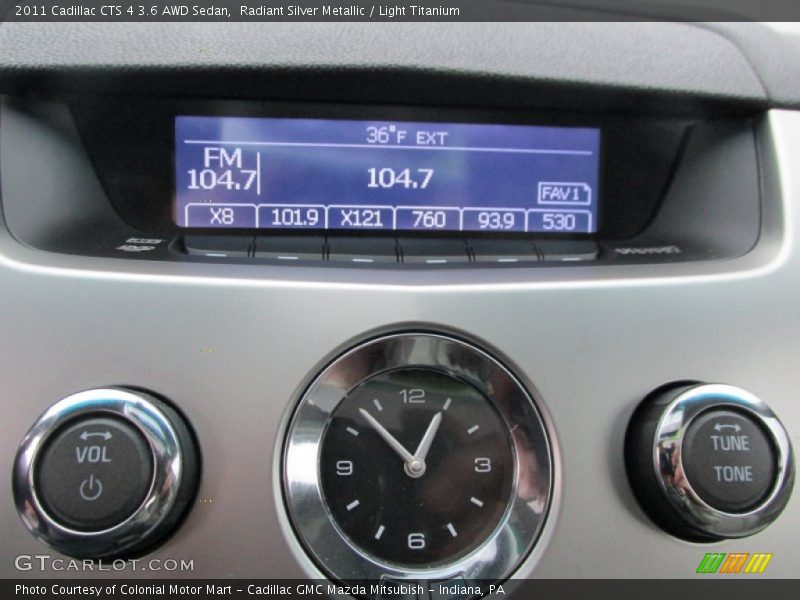 Radiant Silver Metallic / Light Titanium 2011 Cadillac CTS 4 3.6 AWD Sedan