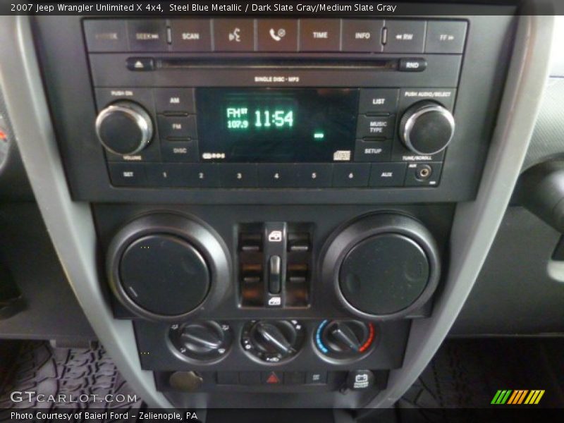 Steel Blue Metallic / Dark Slate Gray/Medium Slate Gray 2007 Jeep Wrangler Unlimited X 4x4