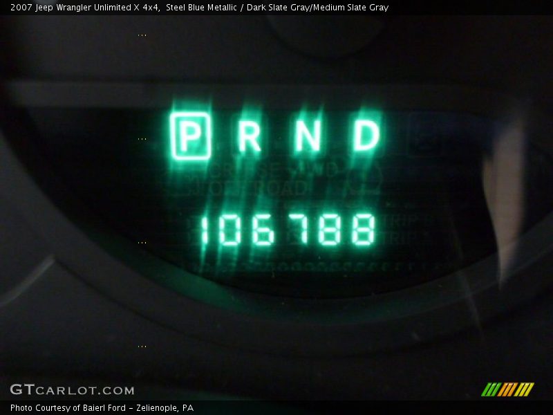 Steel Blue Metallic / Dark Slate Gray/Medium Slate Gray 2007 Jeep Wrangler Unlimited X 4x4