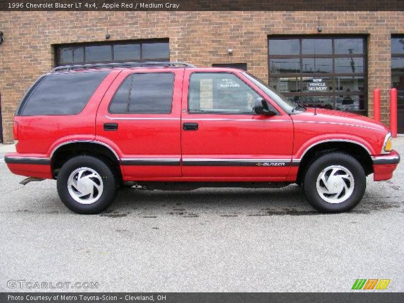 Apple Red / Medium Gray 1996 Chevrolet Blazer LT 4x4