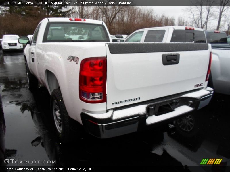 Summit White / Dark Titanium 2014 GMC Sierra 3500HD Regular Cab 4x4