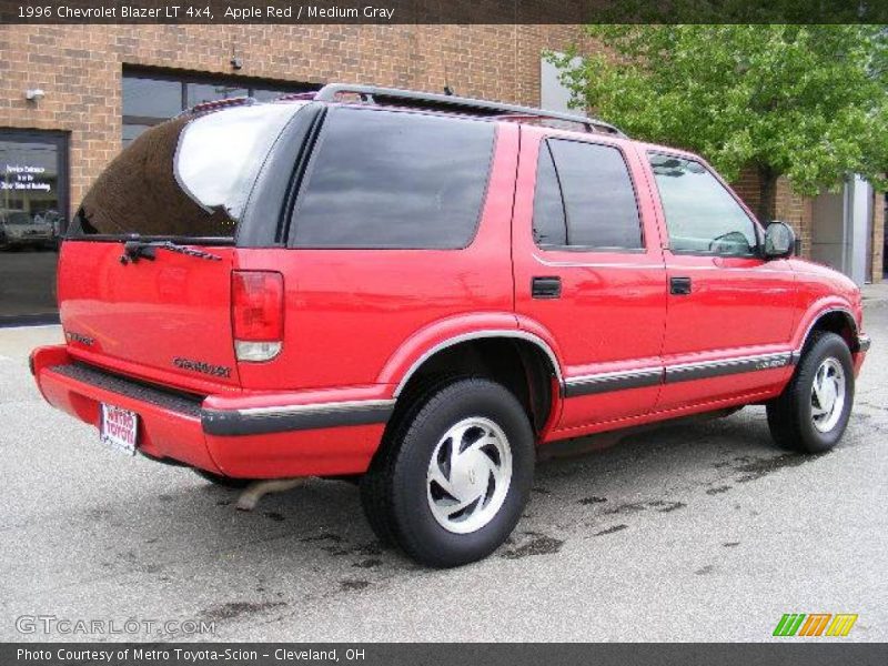 Apple Red / Medium Gray 1996 Chevrolet Blazer LT 4x4