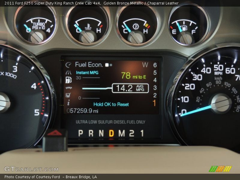 Golden Bronze Metallic / Chaparral Leather 2011 Ford F250 Super Duty King Ranch Crew Cab 4x4