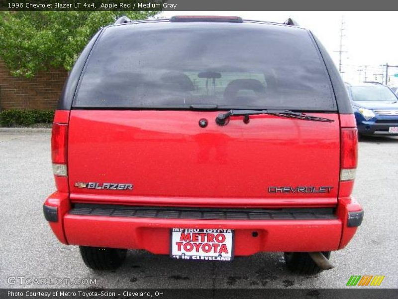 Apple Red / Medium Gray 1996 Chevrolet Blazer LT 4x4
