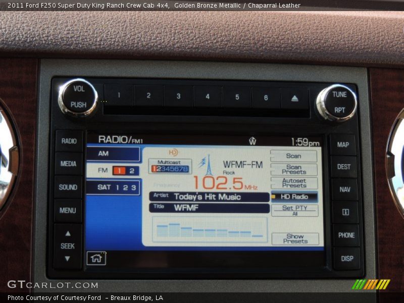 Golden Bronze Metallic / Chaparral Leather 2011 Ford F250 Super Duty King Ranch Crew Cab 4x4