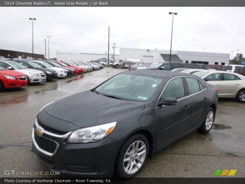 Ashen Gray Metallic / Jet Black 2014 Chevrolet Malibu LT
