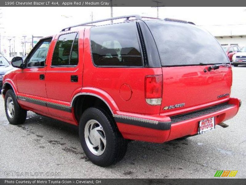 Apple Red / Medium Gray 1996 Chevrolet Blazer LT 4x4