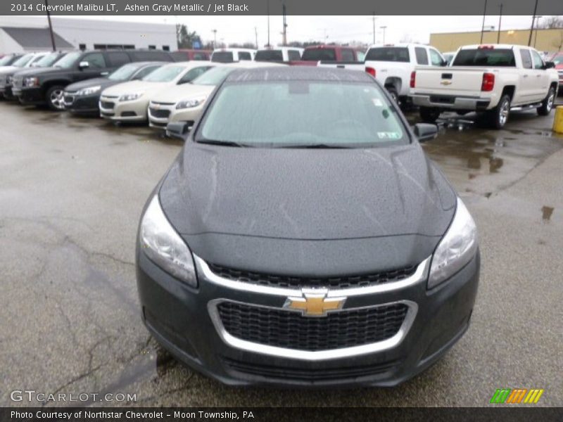 Ashen Gray Metallic / Jet Black 2014 Chevrolet Malibu LT
