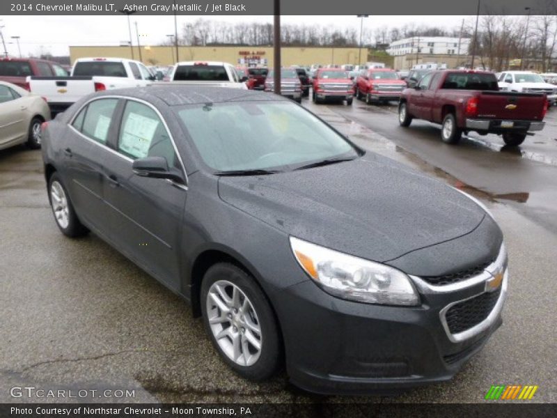 Ashen Gray Metallic / Jet Black 2014 Chevrolet Malibu LT
