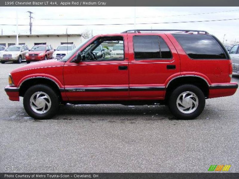 Apple Red / Medium Gray 1996 Chevrolet Blazer LT 4x4