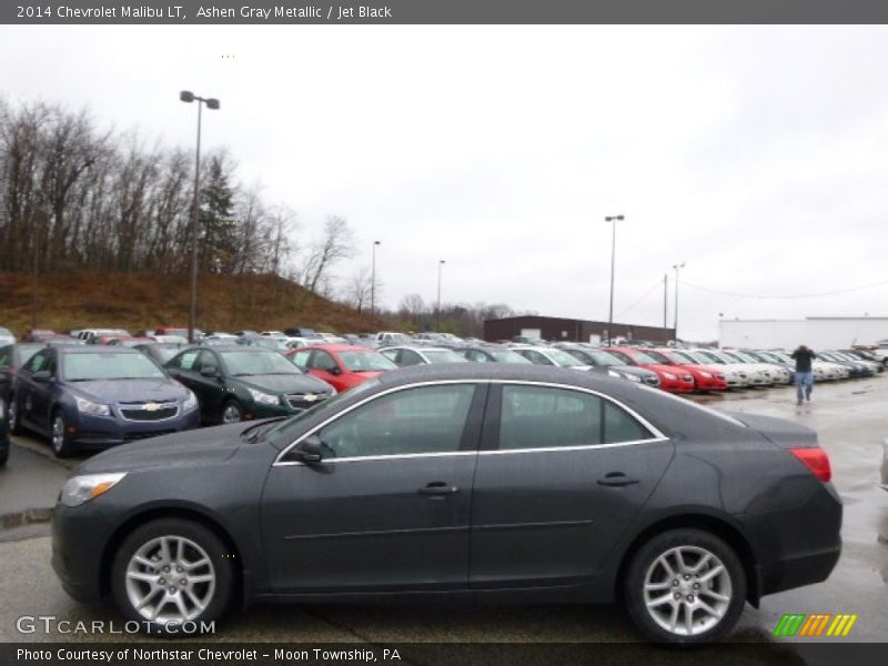 Ashen Gray Metallic / Jet Black 2014 Chevrolet Malibu LT