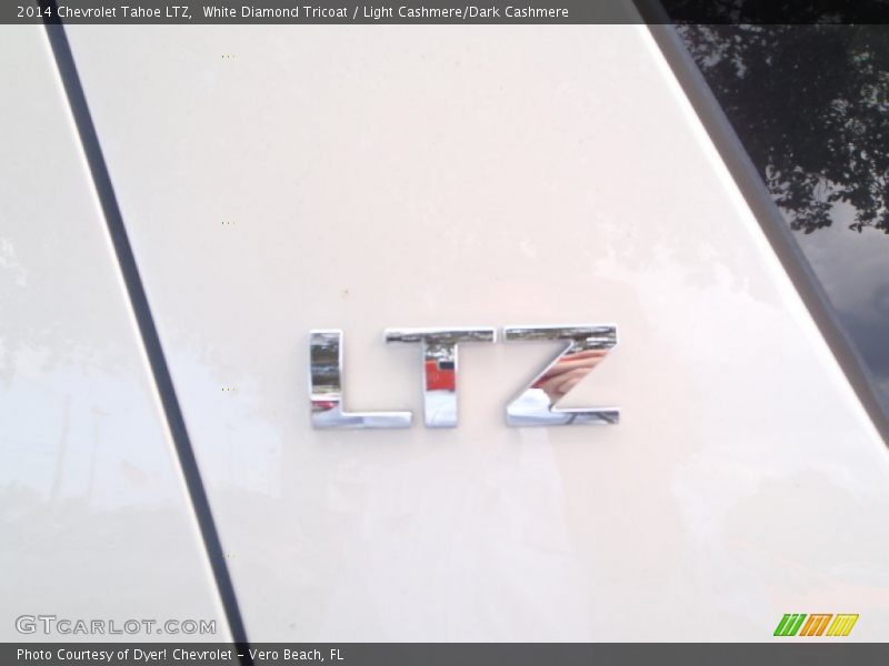 White Diamond Tricoat / Light Cashmere/Dark Cashmere 2014 Chevrolet Tahoe LTZ