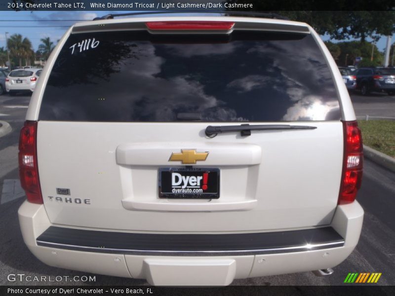 White Diamond Tricoat / Light Cashmere/Dark Cashmere 2014 Chevrolet Tahoe LTZ