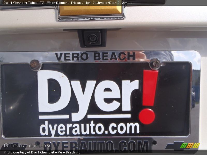 White Diamond Tricoat / Light Cashmere/Dark Cashmere 2014 Chevrolet Tahoe LTZ