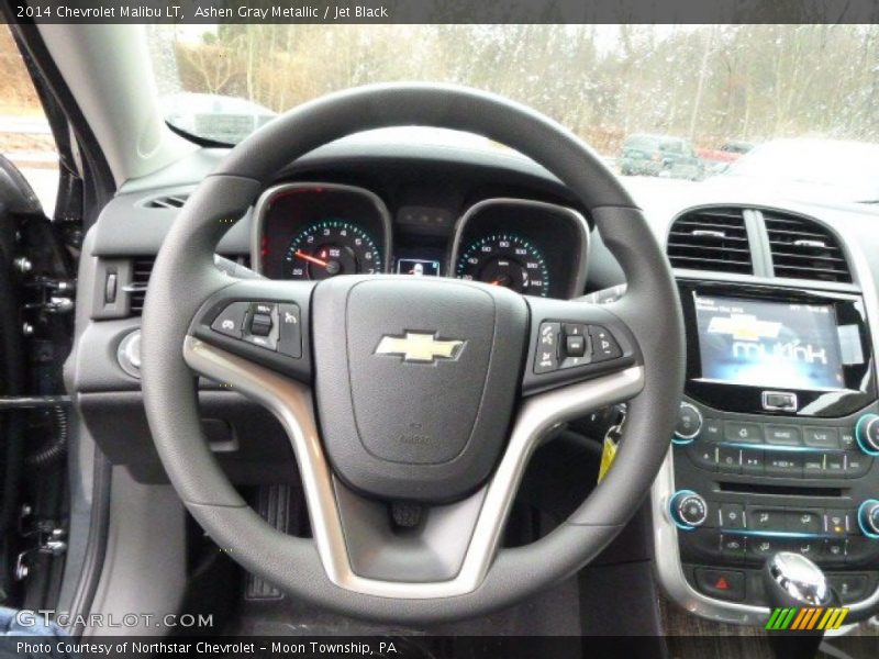 Ashen Gray Metallic / Jet Black 2014 Chevrolet Malibu LT