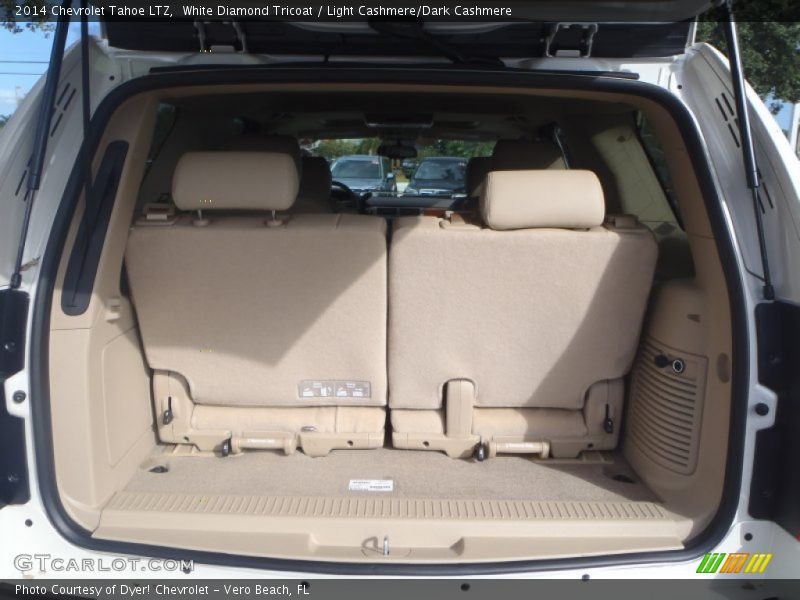 White Diamond Tricoat / Light Cashmere/Dark Cashmere 2014 Chevrolet Tahoe LTZ