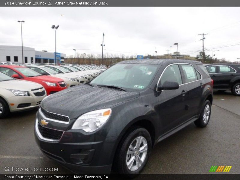 Ashen Gray Metallic / Jet Black 2014 Chevrolet Equinox LS