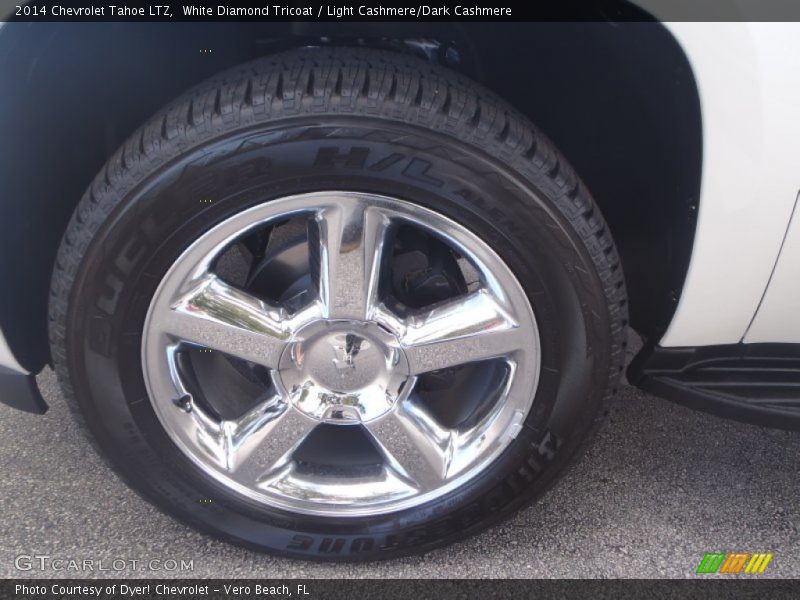 White Diamond Tricoat / Light Cashmere/Dark Cashmere 2014 Chevrolet Tahoe LTZ