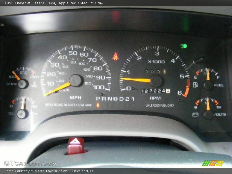 Apple Red / Medium Gray 1996 Chevrolet Blazer LT 4x4