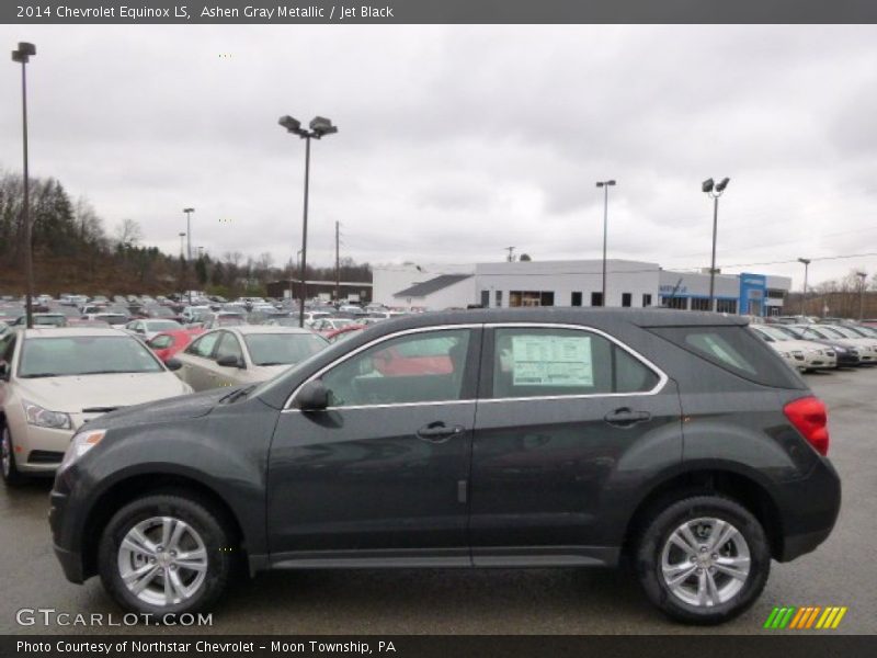 Ashen Gray Metallic / Jet Black 2014 Chevrolet Equinox LS