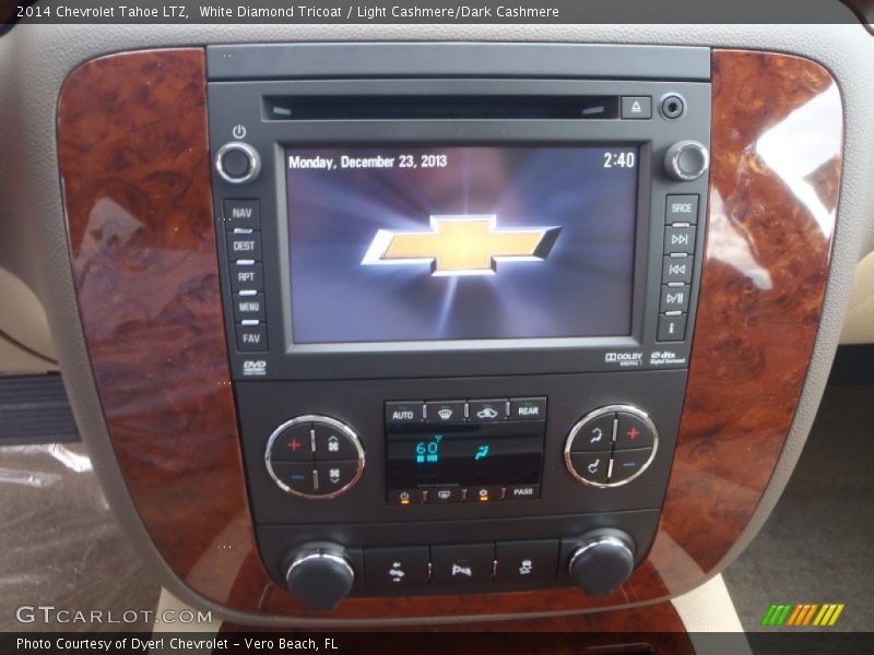 White Diamond Tricoat / Light Cashmere/Dark Cashmere 2014 Chevrolet Tahoe LTZ