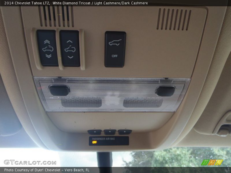 White Diamond Tricoat / Light Cashmere/Dark Cashmere 2014 Chevrolet Tahoe LTZ
