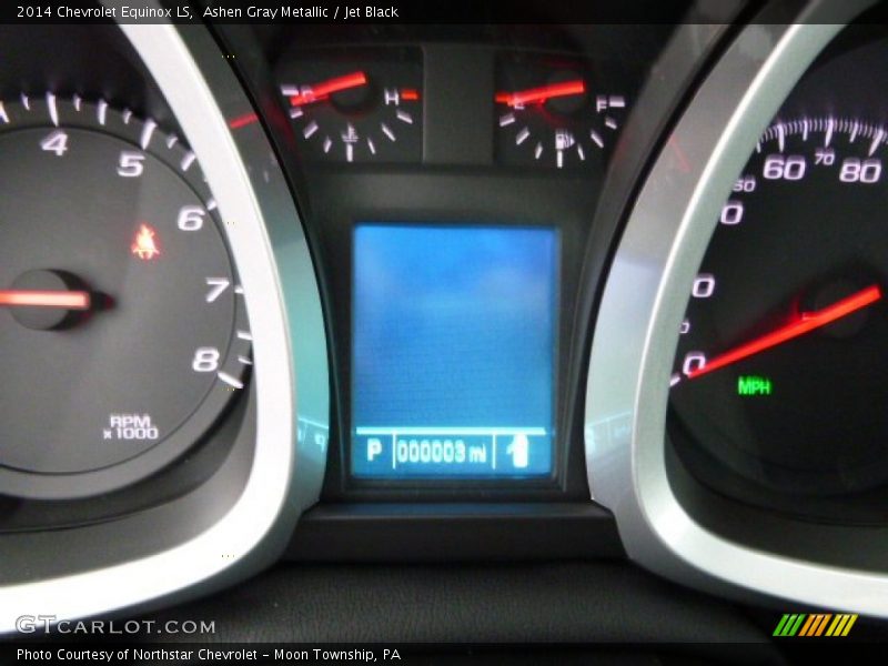 Ashen Gray Metallic / Jet Black 2014 Chevrolet Equinox LS