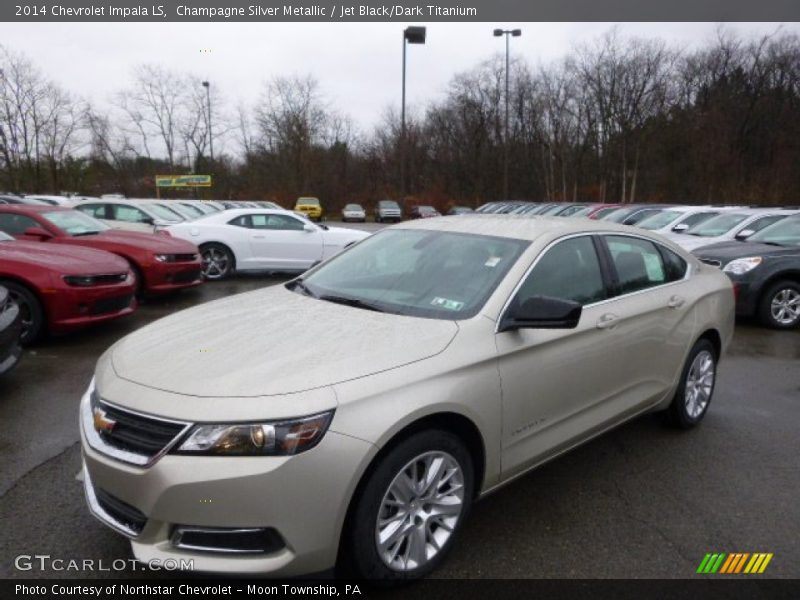 Champagne Silver Metallic / Jet Black/Dark Titanium 2014 Chevrolet Impala LS