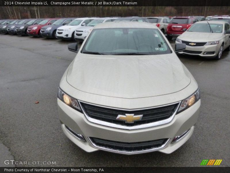 Champagne Silver Metallic / Jet Black/Dark Titanium 2014 Chevrolet Impala LS