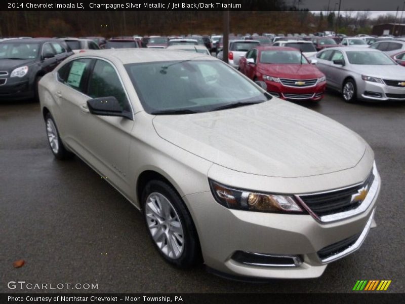 Champagne Silver Metallic / Jet Black/Dark Titanium 2014 Chevrolet Impala LS
